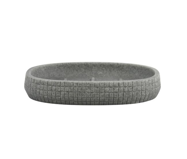 Jabonera msv polyresin norden gris oscuro