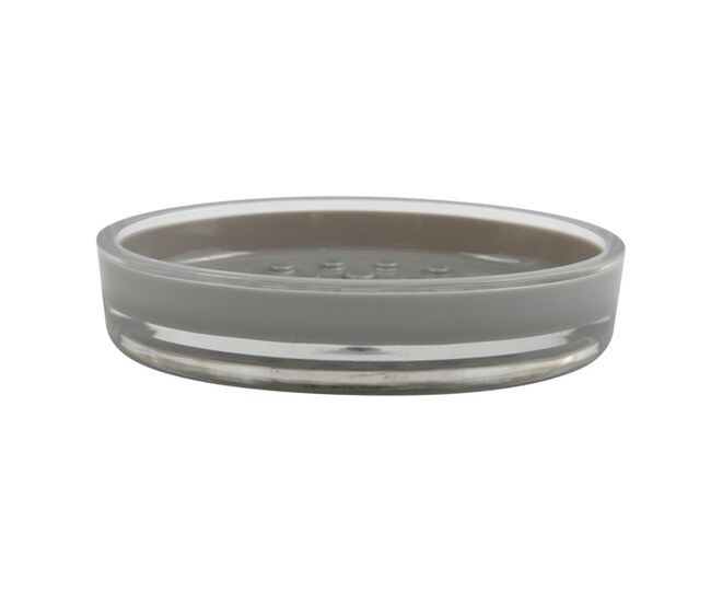 Vaso msv "tahiti" de acrilico en color gris