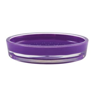 MSV Jabonera de acrÃlico roxo 13 x 9 x 3 cm