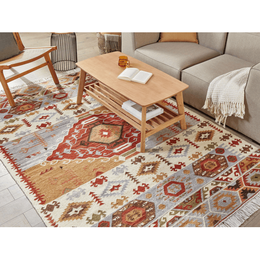 Tapete PROSHYAN Multicolor 160 x 230 cm Lã Kilim