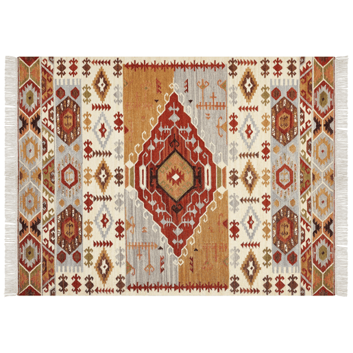 Tapete PROSHYAN Multicolor 160 x 230 cm Lã Kilim