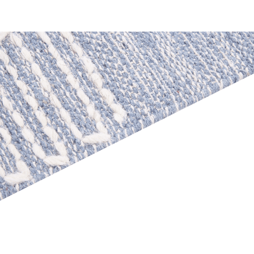 Tapete ANSAR Azul 140 x 200 cm Algodão Tapete ANSAR Azul 140 x 200 cm Algodão