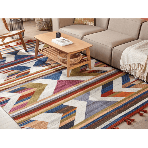 Tapete MRGASHAT Multicolor 200 x 300 cm Lã Kilim