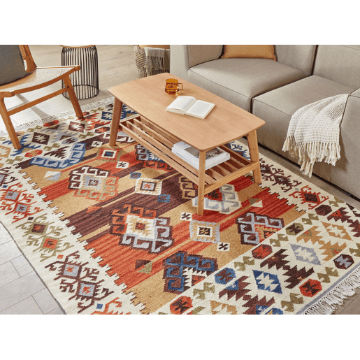 Tapete VOSKETAP Multicolor 160 x 230 cm Lã Kilim