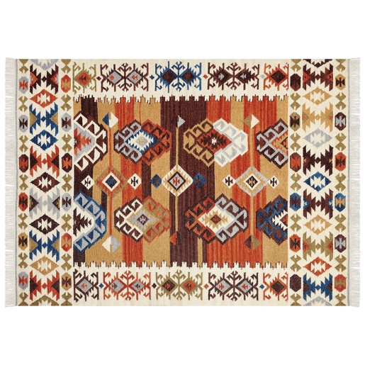 Tapete VOSKETAP Multicolor 160 x 230 cm Lã Kilim