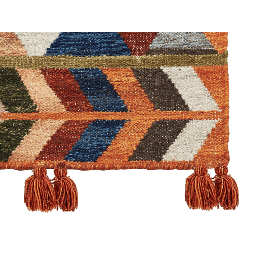 Tapete Kilim em lã multicolor 80 x 150 cm KAGHSI