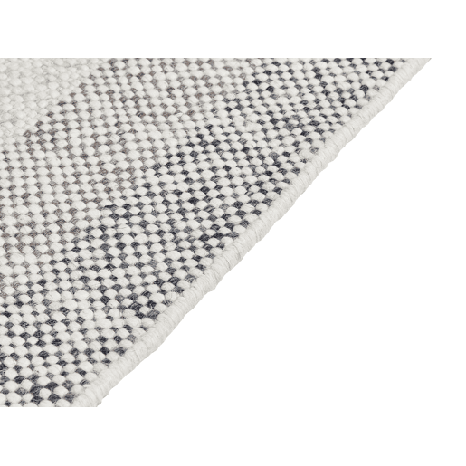 Tapete EMIRLER Branco 140 x 200 cm Lã