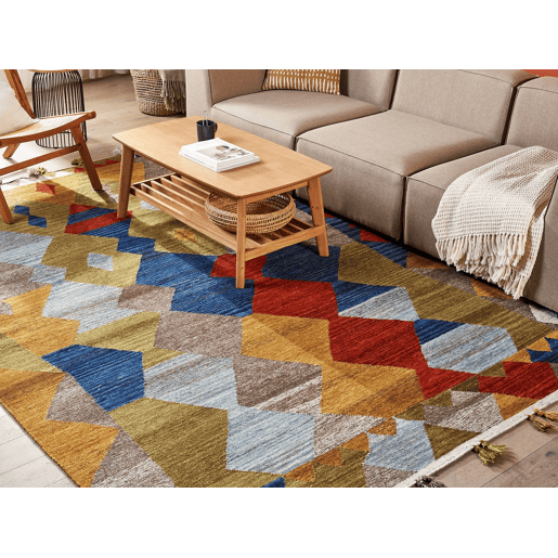 Tapete ARZAKAN Multicolor 200 x 300 cm Lã Kilim