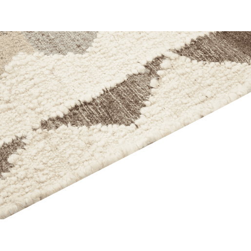 Tapete ARALEZ Creme 160 x 230 cm Lã Kilim