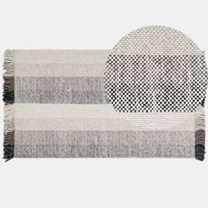 Tapete EMIRLER Branco 80 x 150 cm Lã