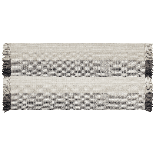 Tapete EMIRLER Branco 80 x 150 cm Lã
