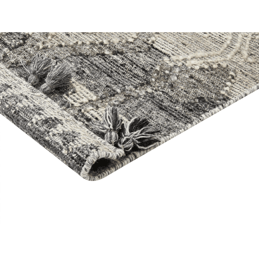 Tapete ARATASHEN Cinzento 160 x 230 cm Lã Kilim