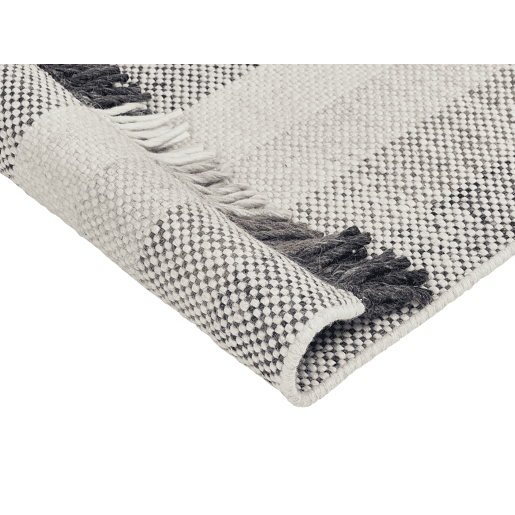 Tapete EMIRLER Branco 160 x 230 cm Lã