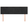 vidaXL Cabeceira de cama c abas tecido 147x16x7888 cm preto