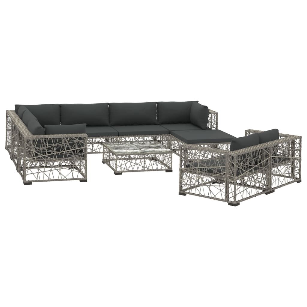 Set de muebles de jardín    cojines ratán sintético