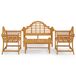 Juego muebles de jardín madera maciza teca Juego muebles de jardín madera maciza teca Marrón