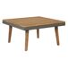 vidaXL Juego muebles de jardín 4 piezas y cojines madera maciza vidaXL Juego muebles de jardín 4 piezas y cojines madera maciza Marrón