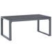 Conjunto de sofás de jardín con cojines aluminio Conjunto de sofás de jardín con cojines aluminio Negro