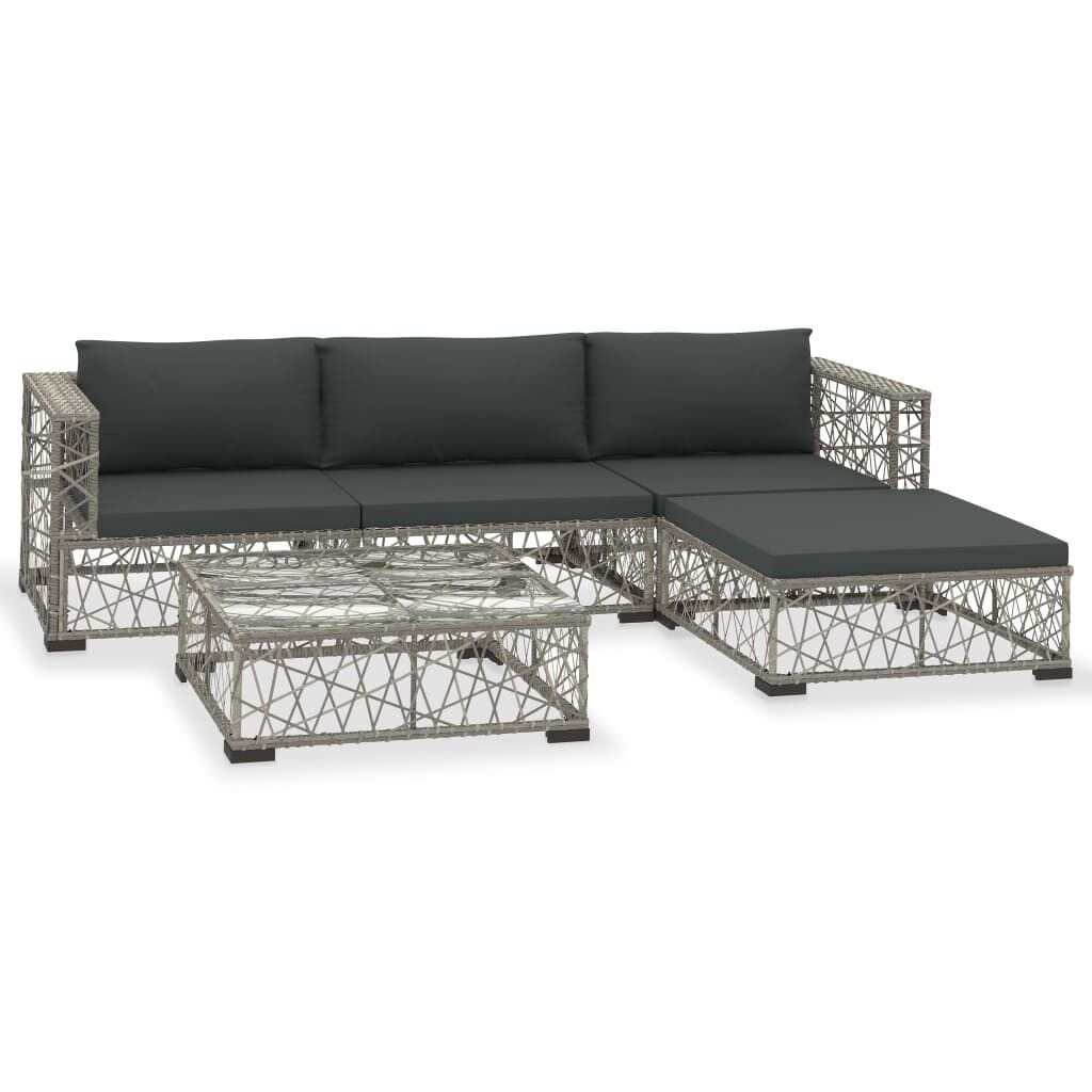 Set de muebles de jardín    cojines ratán sintético