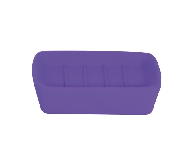 Haití y soporte para el jabón de cerámica morado - msv