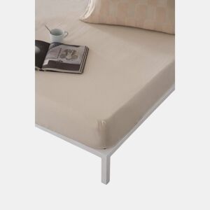 Lençol de baixo ajustável Naturals ELBA Bege 150 x 200 (Casal)