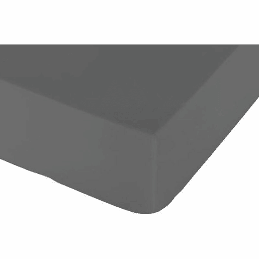 Lençol de baixo ajustável Naturals Cinzento Cama de 105 (105 x 190 cm)