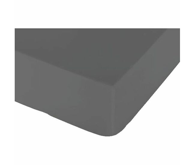 Sábana bajera ajustable naturals gris cama de 150 (150 x 190 cm)