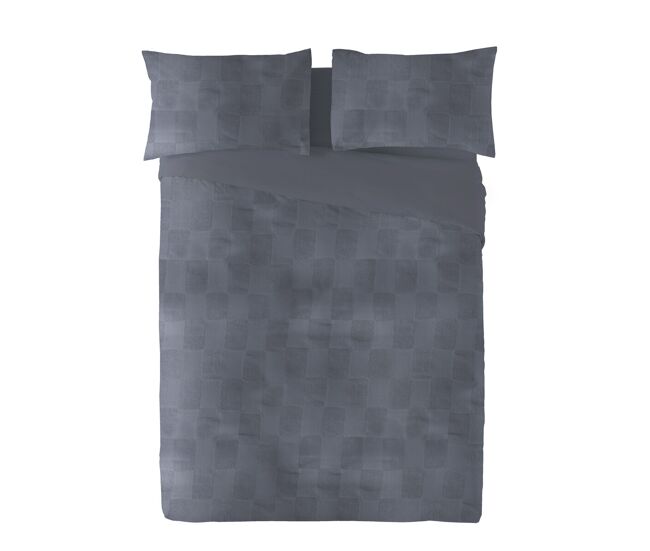 Funda nórdica naturals elba gris oscuro cama de 105 (180 x 220 cm)