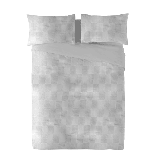 Capa nórdica Naturals ELBA Cinzento claro Casal (220 x 220 cm)