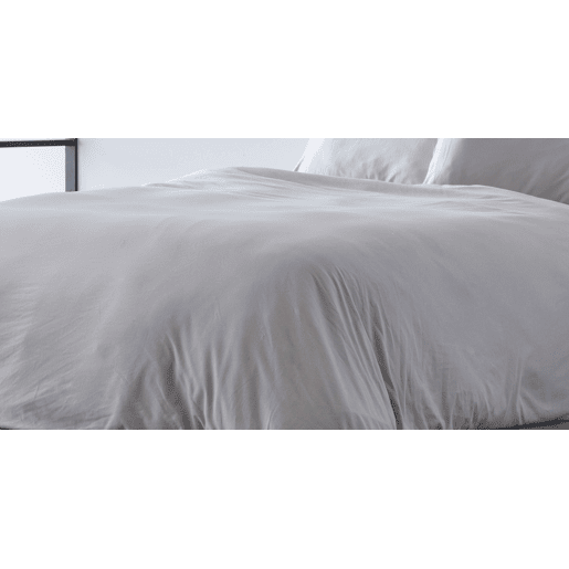 Capa nórdica Naturals ELBA Cinzento claro Casal (220 x 220 cm)