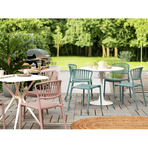 Conjunto de 4 cadeiras de jardim GELA Verde menta