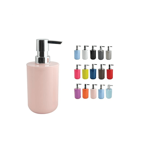 Saboneteira acrílica Msv Inagua em cor-de-rosa 240 ml