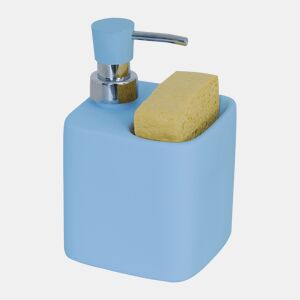 Distribuidor de sabão Málaga Msv azul 9,5x9,5x15 cm