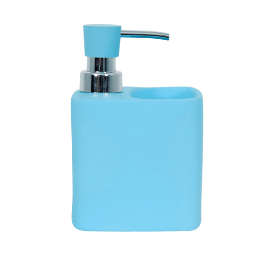 Distribuidor de sabão Málaga Msv azul 9,5x9,5x15 cm