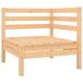 Juego de muebles de jardín 4 piezas madera maciza de pino Juego de muebles de jardín 4 piezas madera maciza de pino Marrón Claro