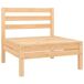 Juego de muebles de jardín 4 piezas madera maciza de pino Juego de muebles de jardín 4 piezas madera maciza de pino Marrón Claro
