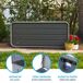 Baúl exterior ultrarresistente c/tapa abatible Lifetime Baúl exterior ultrarresistente c/tapa abatible Lifetime Gris