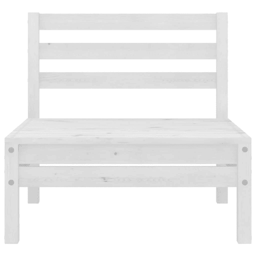vidaXL Sofás de centro p jardim 2 pcs madeira de pinho maciça branco vidaXL Sofás de centro p jardim 2 pcs madeira de pinho maciça branco