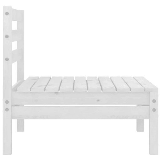 vidaXL Sofás de centro p jardim 2 pcs madeira de pinho maciça branco vidaXL Sofás de centro p jardim 2 pcs madeira de pinho maciça branco