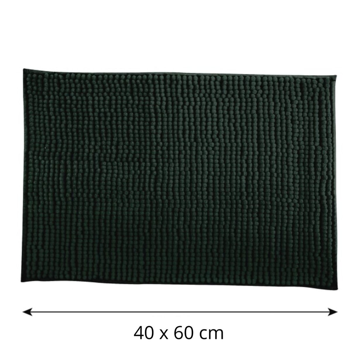Alfombra de baño msv "chenille" 40 x 60 cm