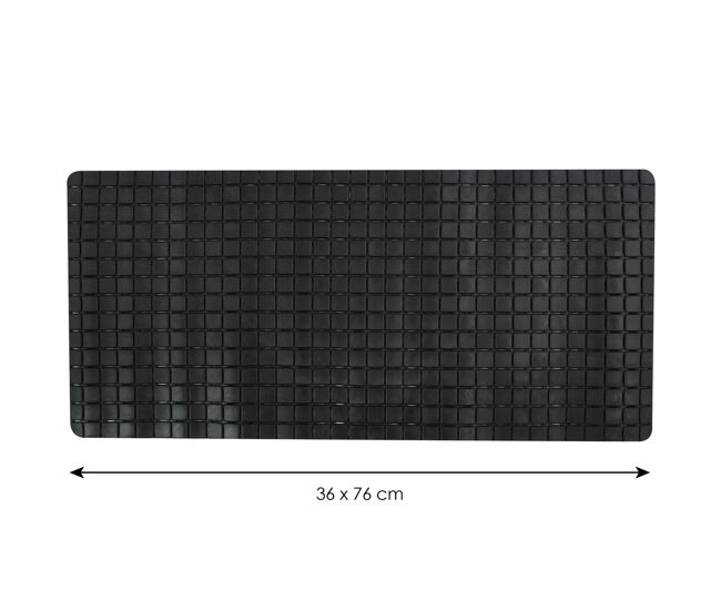 Alfombra de baño quadro premium msv 76 x 36 cm