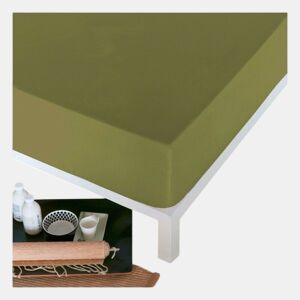 Lençol de baixo ajustável Naturals Verde Cama de 135 (135 x 190 cm) - Cama de 90: 90 x 190200 cm