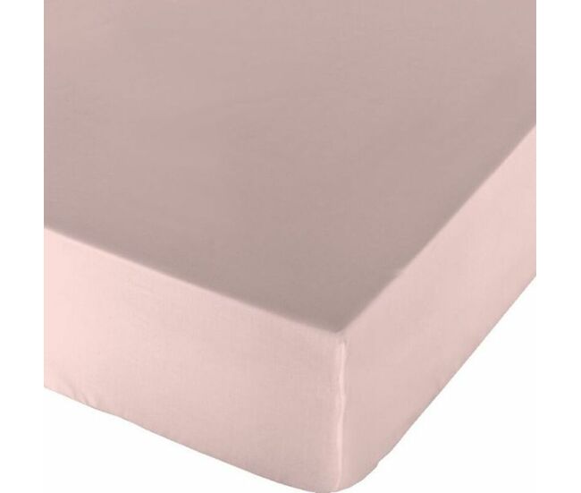 Sábana bajera ajustable naturals rosa cama de 180 (180 x 190 cm)