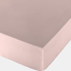 Lençol de baixo ajustável Naturals Cor de Rosa Cama de 90 (90 x 190 cm)