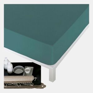 Lençol de baixo ajustável Naturals Verde Cama de 150 (150 x 190200 cm)