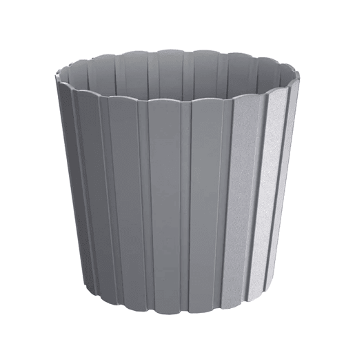 Vaso de plantas às riscas 2,2L cinzento-pedra Boardee Basic 165x165x150 cm