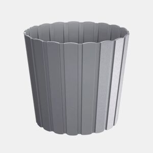 Vaso de plantas às riscas 2,2L cinzento-pedra Boardee Basic 165x165x150 cm