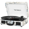 Gira-discos portátil com Bluetooth e colunas Victrola Journey três velocidades de reprodução 33 13, 45 e 78 RPM