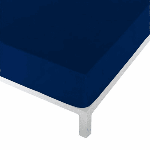 Lençol de baixo ajustável Naturals Azul Cama de 150 (150 x 190 cm)