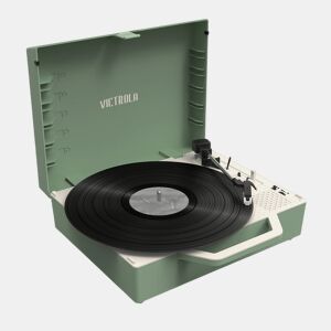 Leitor de discos vintage com um toque moderno Victrola Re-Spin três velocidades de reprodução: 33 13, 45 e 78 RPM